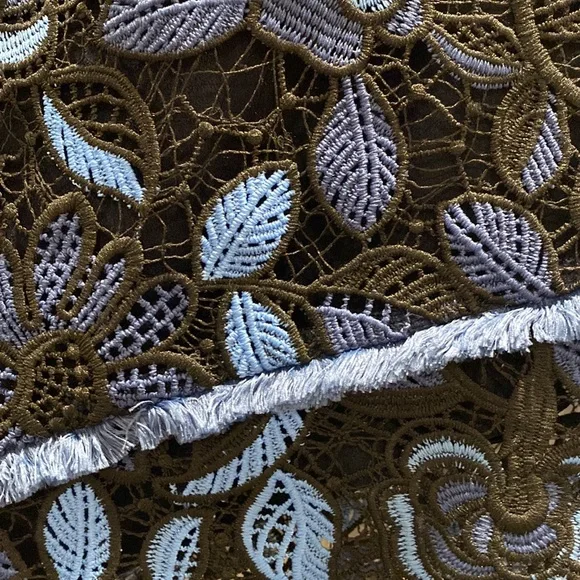 ELLIATTBlue Crochet skirtFloralTimes design